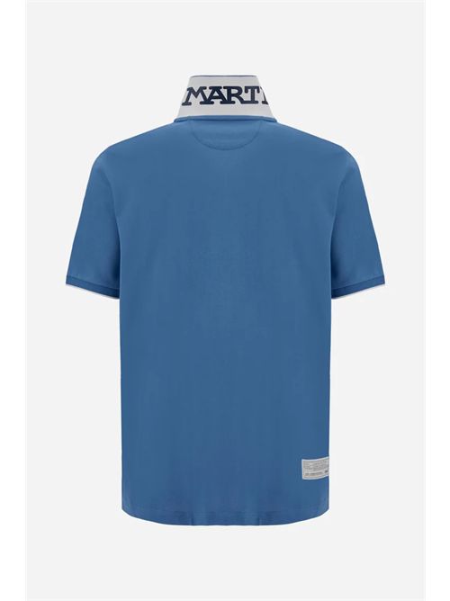 Polo uomo manica corta in piquet stretch con logo Iconic Team - Miguel LA MARTINA | MCP001PK001/07020